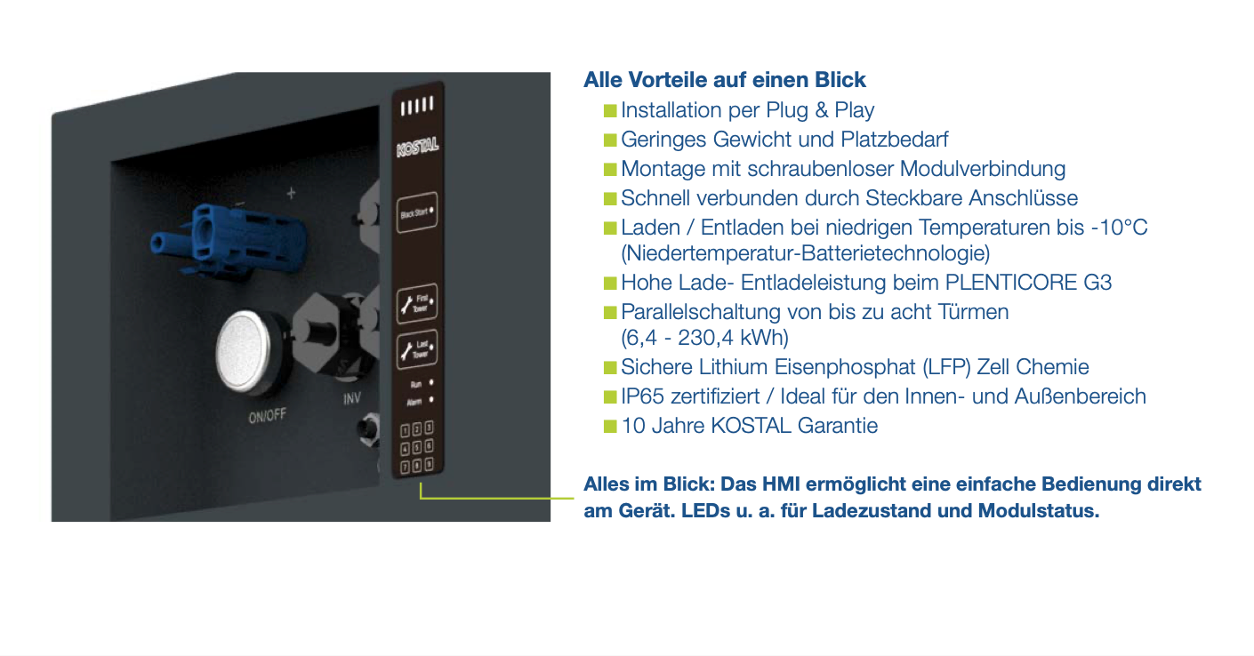 KOSTAL HELIVOR HV 12.8 Batteriespeicher 12,8 kWh