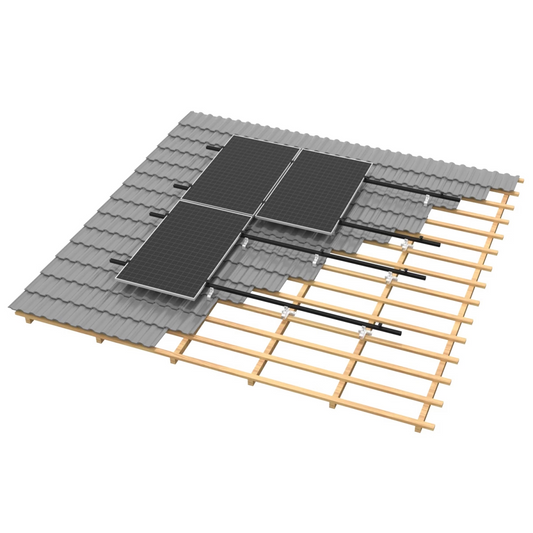 Clenergy PV EZ-Rack Montagesystem für Schrägdach 8-40 Module Set inkl. Zubehör