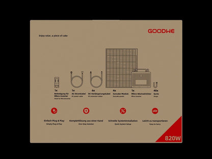 GoodWe suncake Serie - Tragbare Plug & Play Balkonkraftwerk 800W