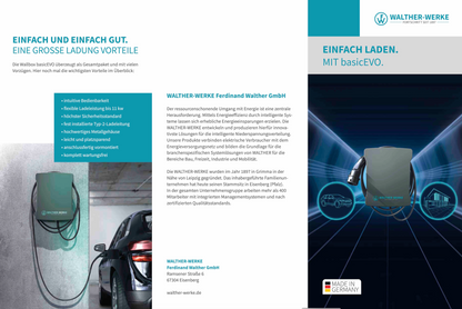 Heidelberg Amperfied Wallbox Home Eco 11 kW inkl. 5m Kabel - WALTHER-WERKE basicEVO EDITION