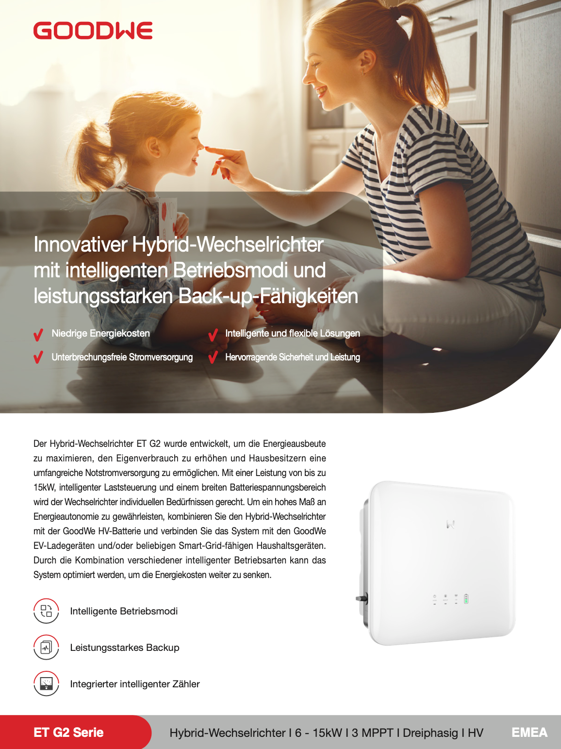 Goodwe GW12K-ET-20 12kW Hybrid Wechselrichter