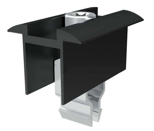 Mittelklemme Schwarz - 28-32mm