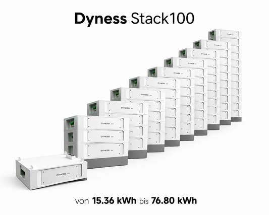 Dyness Stack100 – Modulare Hochvolt-Batteriespeicher von 15,36 bis 76,80 kWh