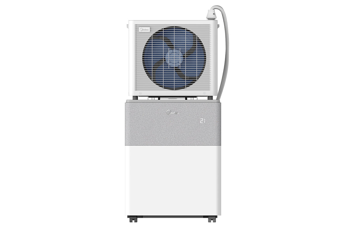 Midea PortaSplit – Außeneinheit auf der Inneneinheit