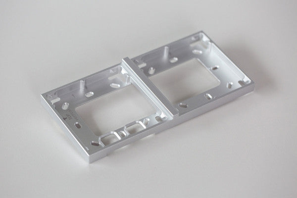 Montagerahmen 2-fach Silber 100489