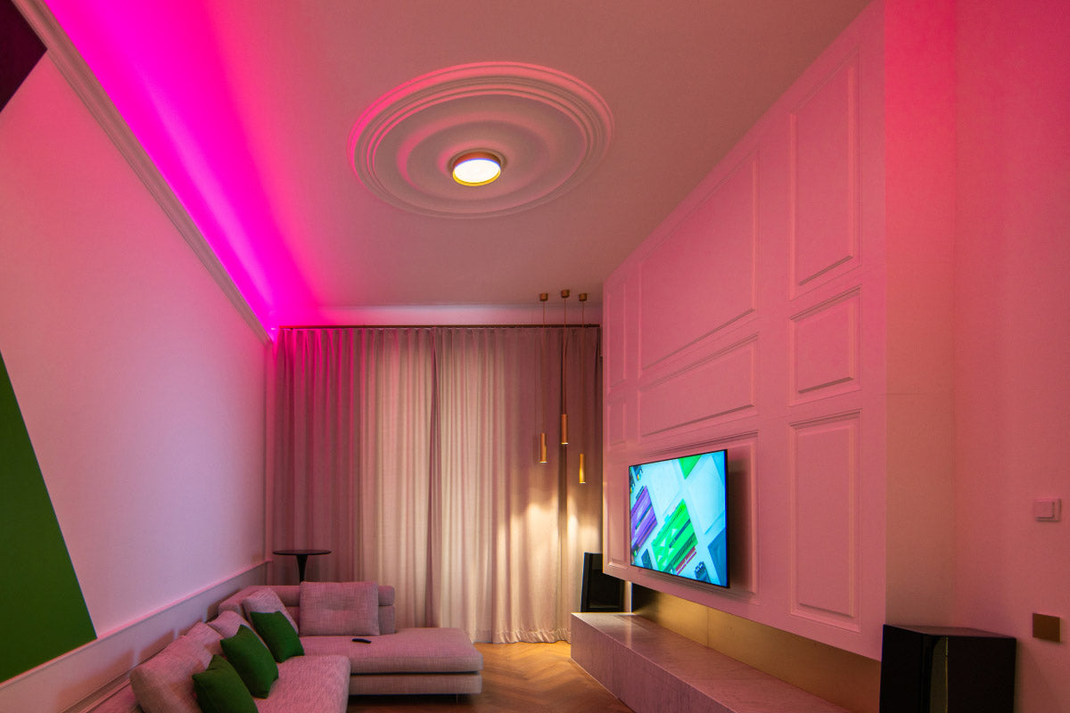 LED Ceiling Light RGBW Air Gold 100500 2