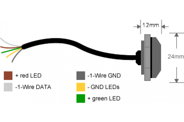 Elektronischer Schlüsselleser - iButton Leser Outdoor 200191 2