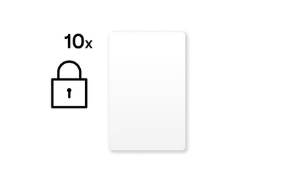 Verschlüsselte NFC Smart Cards Weiß Set - 10 Stück 200447