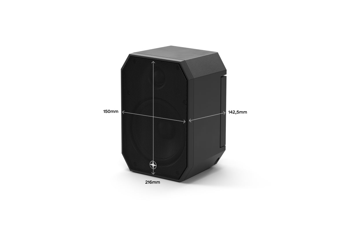 Satellite Speaker IP64 Passive Schwarz 610155