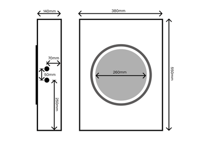 Einbaugehäuse für 10" Install Speaker 610176 4