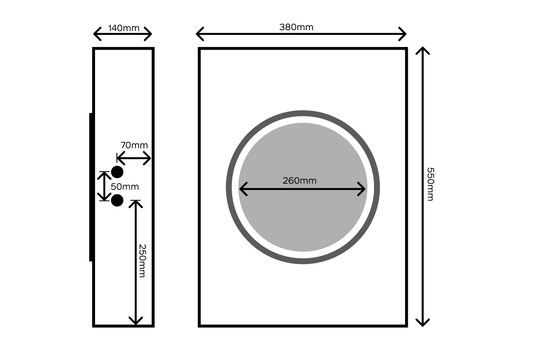 Einbaugehäuse für 10" Install Speaker 610176 4